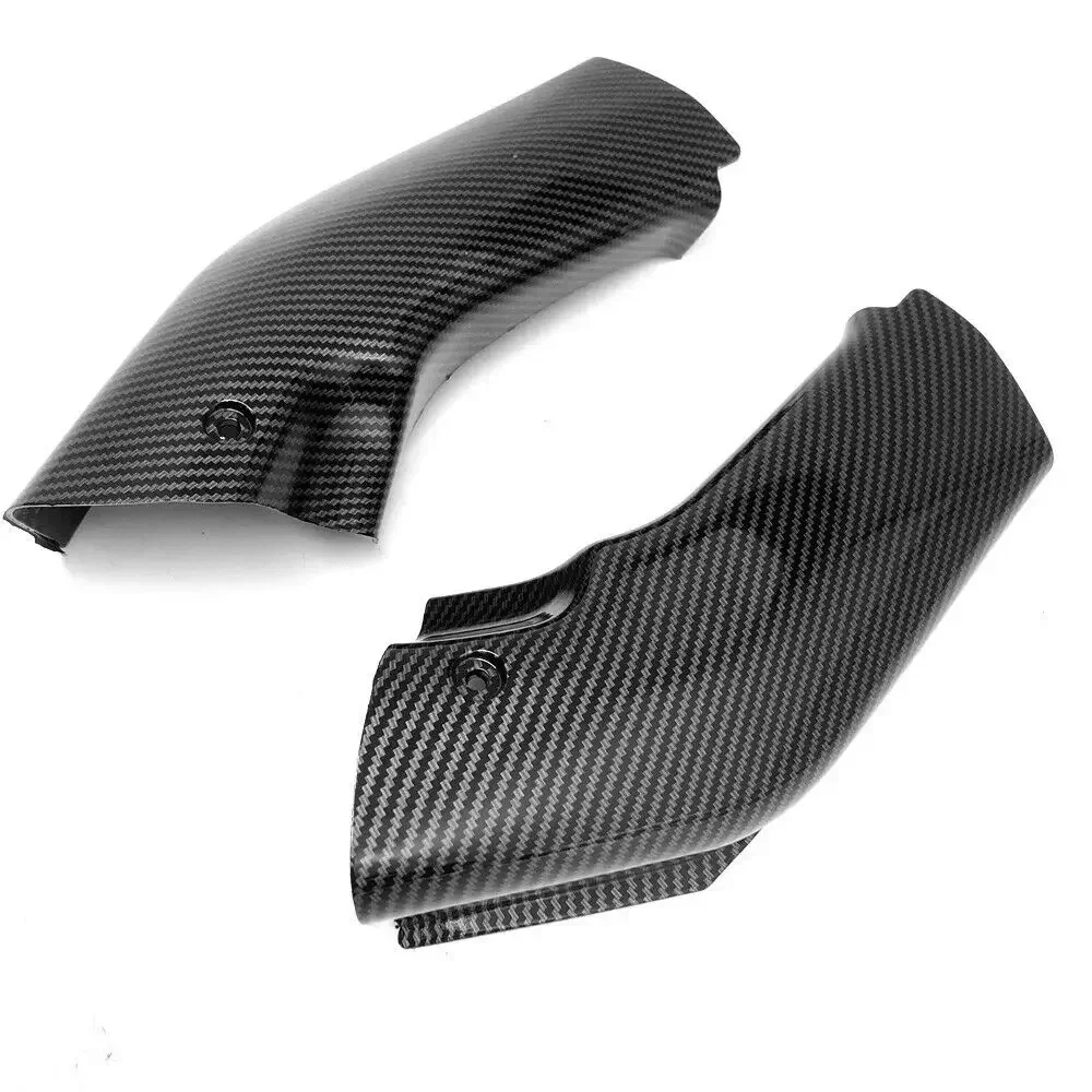 

Motorcycle Front Air Inlet Duct Protective Cover Carbon Fiber Pattern Side Dash Fairing Panel For Kawasaki ZX6R 2000 2001 2002