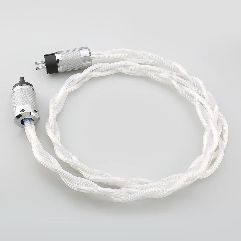 5N OCC single crystal US/AU/EU Schuko AC Audiophile audio amplifier DAC filter HIFI silver Power cable Carbon fiber Figure 8 IEC