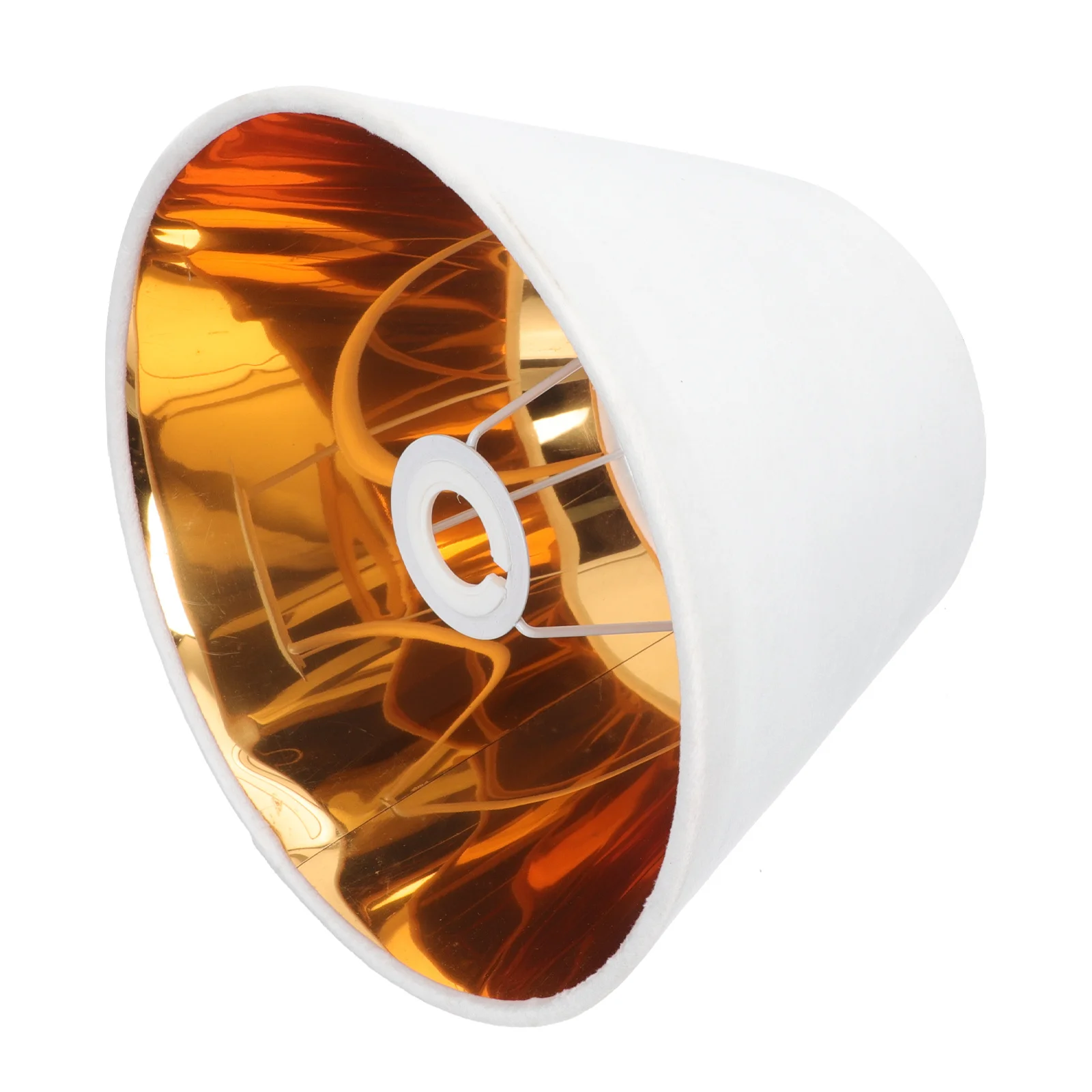 Cloth Art Lampshade Gold Lining Simple Style Decorative Cover for Table Desk Library Dorm Stable Durable Easy Install