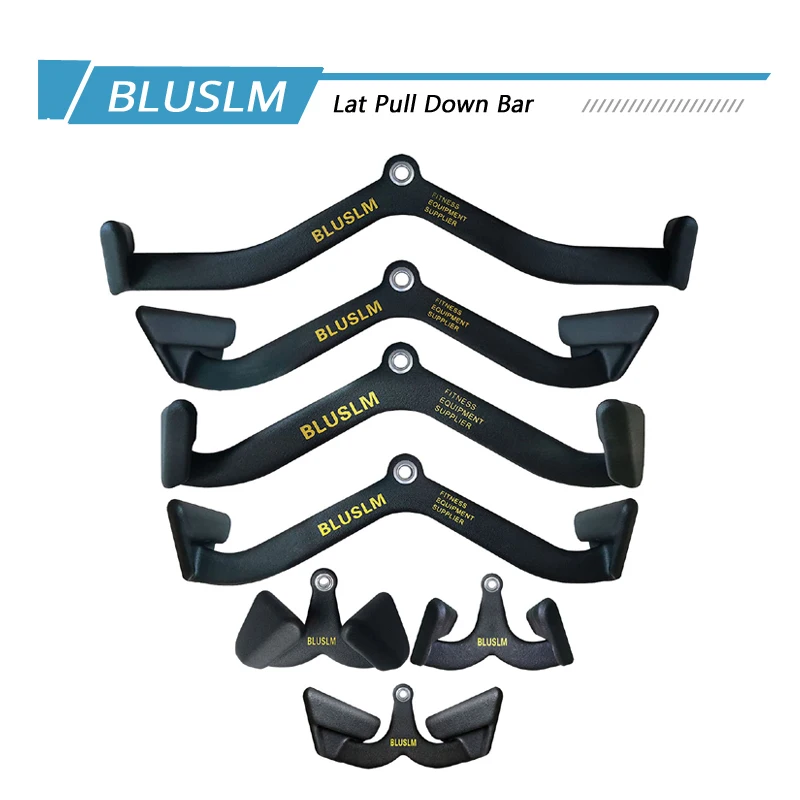 

Multi-Grip Lat Pulldown Bar for Bicep Curl & Tricep Press, Home Gym Pulley System