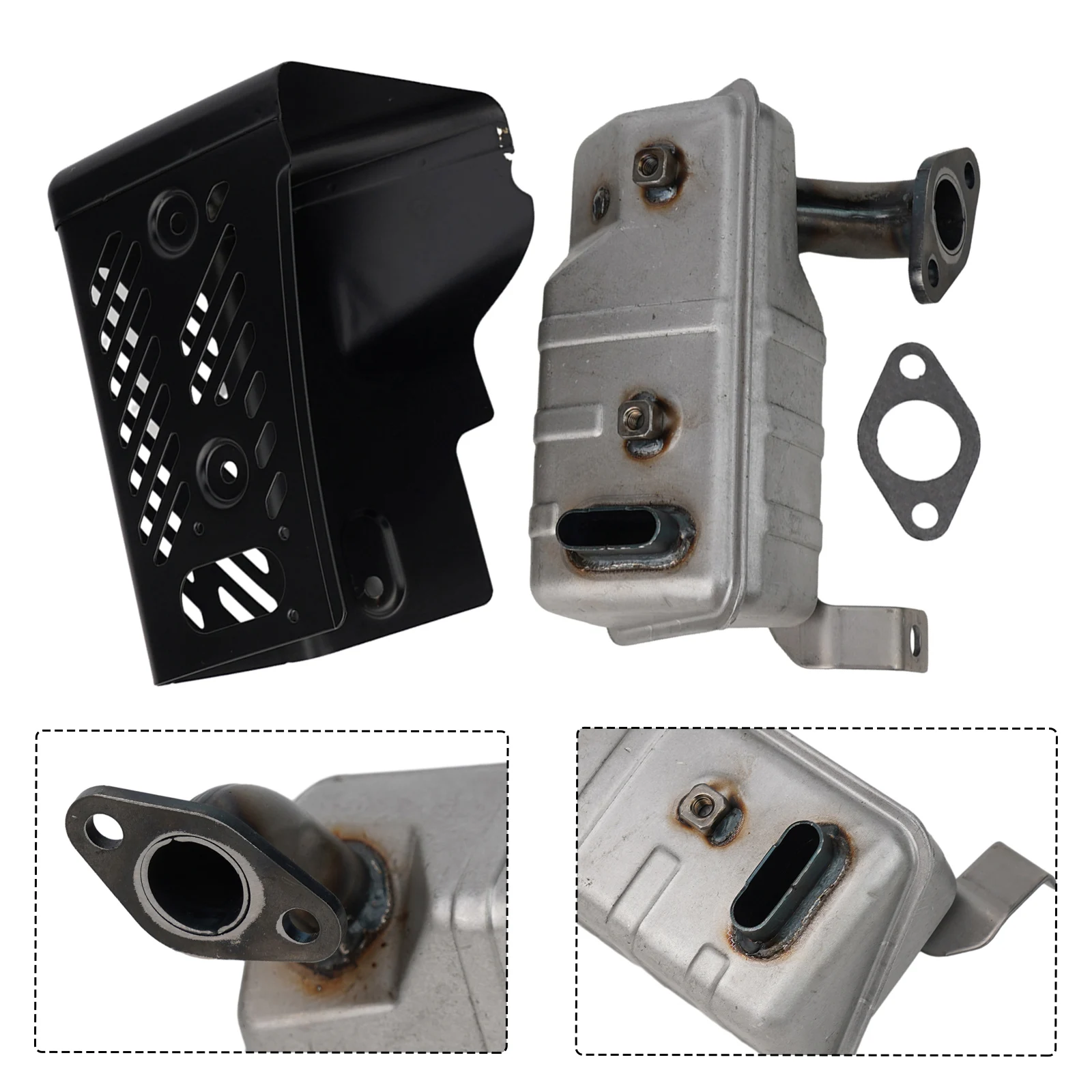 Robust Exhaust Muffler Assembly Compatible with For EY20 For EY203 and For EY20D Engines Quiet Operation Guaranteed