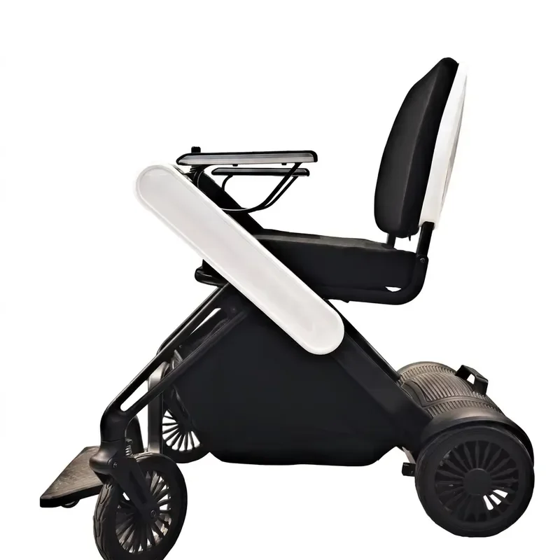Lightweight Aluminum Folding Electric Wheelchair with App and Remote Control for Elderly Intelligent All Terrain Mobility