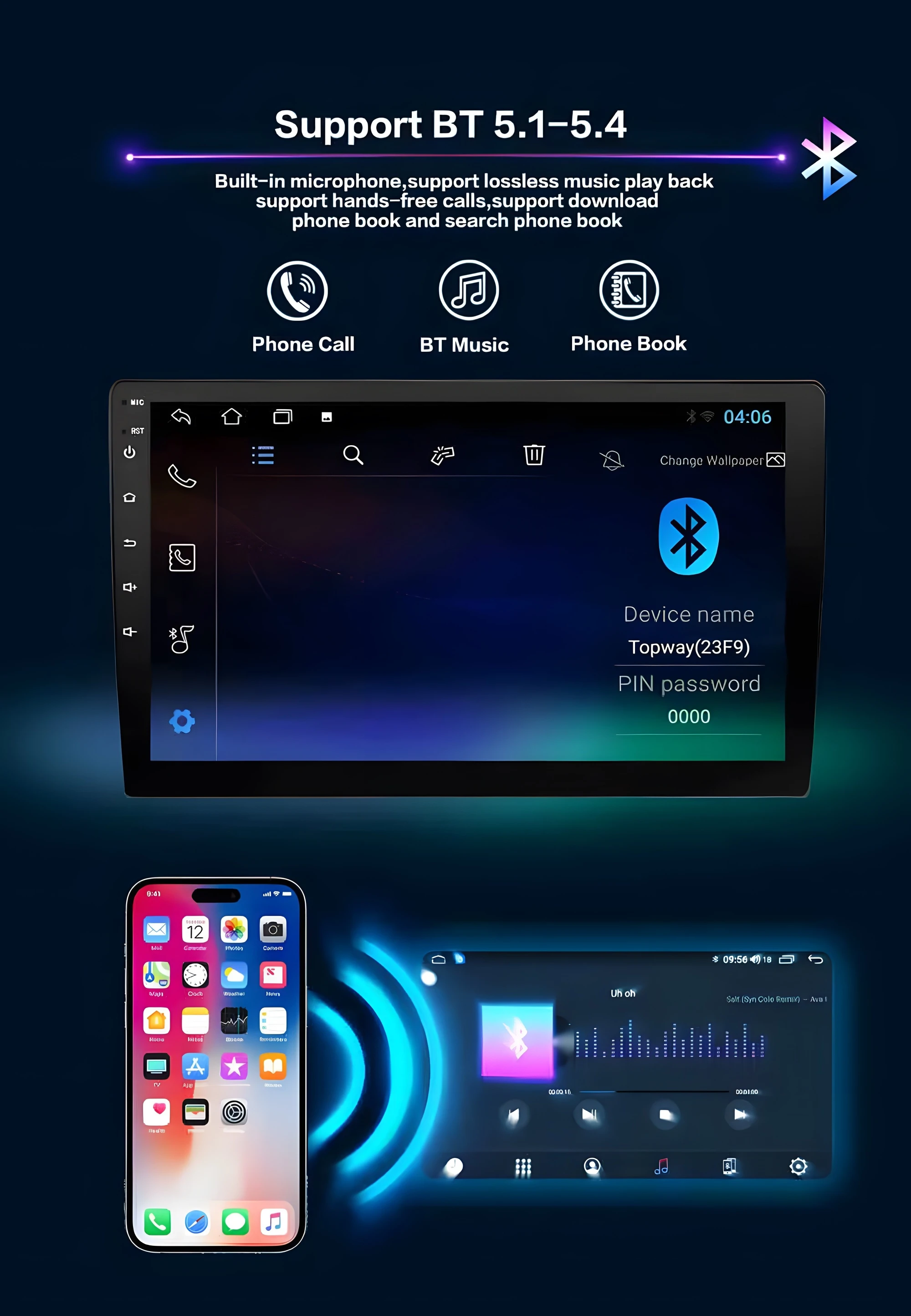 راديو السيارة لكيا راي 2011-2017 مشغل وسائط متعددة السيارات 2Din أندرويد Carplay أندرويد السيارات بلوتوث ستيريو فيديو لاسلكي #3