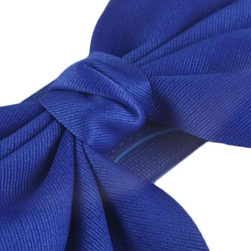 Korean Belt with Big Bow Waist Band Corset Accessories Elastic Waistband for Dress Women Navy Blue Red Black Wide Corset Belt