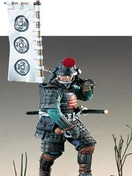 Unpainted Kit 1/ 32 Japanese Arquebusier. Momoyama period 54mm Historical Figure Resin Kit model