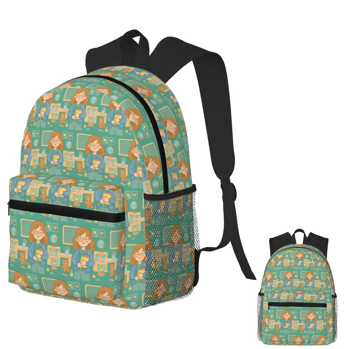 

The Cool Teacher Student Backpack School Bag Hiking Travel Daypack for Boys Girls Bookbag Shoulder Bags