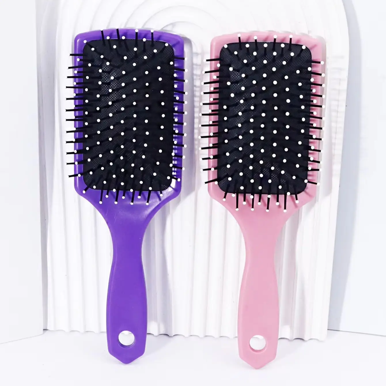 

2pcs airbag massage hair brush, exfoliating anti-static comb, ABS plastic handle Special for real hair wigs