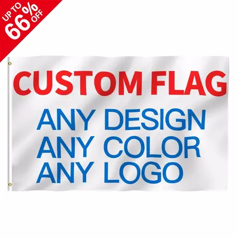 Custom Printed Flag Banner 3x5ft 2x3ft 4x6ft 5x8ft Company Advertising Logo Indoor Outdoor For Sports Club Decoration Dorm Room
