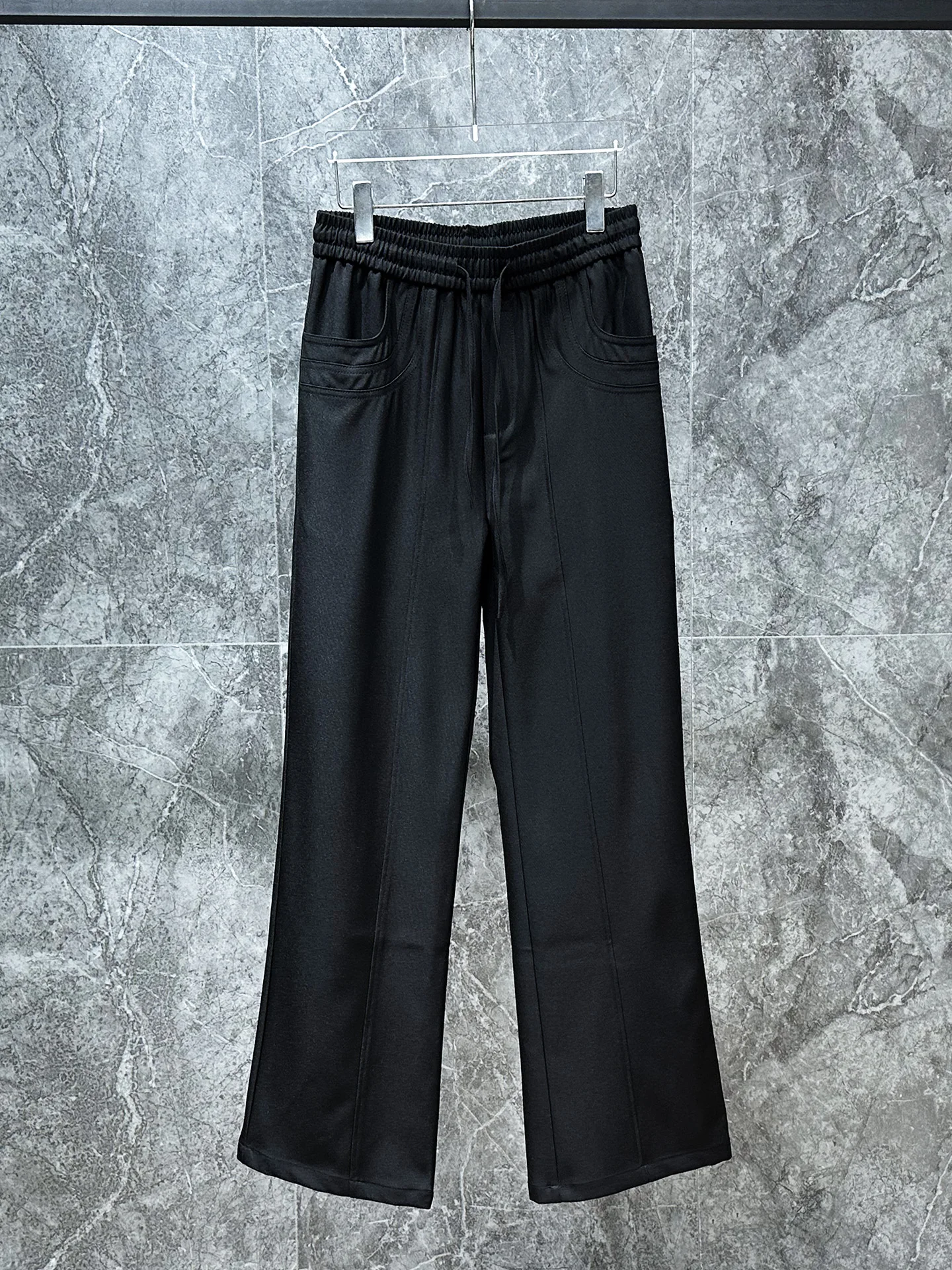 

Модные мужские повседневные брюки с эластичной резинкой на талии, свободного кроя, прямые длинные брюки, универсальные, в корейском стиле, летняя мода