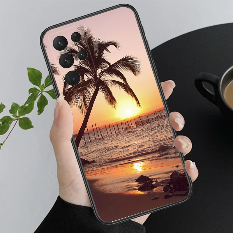 

Summer Beach Sea Palm Tree Phone Case for Samsung Galaxy A21S A52S A04S A33 A23 A13 A14 A32 A52 A53 A54 A51 A71 M51
