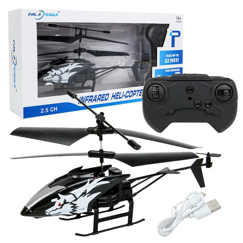 2 Channel Mini USB RC Helicopter Remote Control Aircraft Drone Model with Light Drop shipping