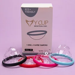 Silicone Disposable Menstrual Disc Disposable Menstrual Ring Women's Menstruall Cycle Replacement Cup Personal Health Care