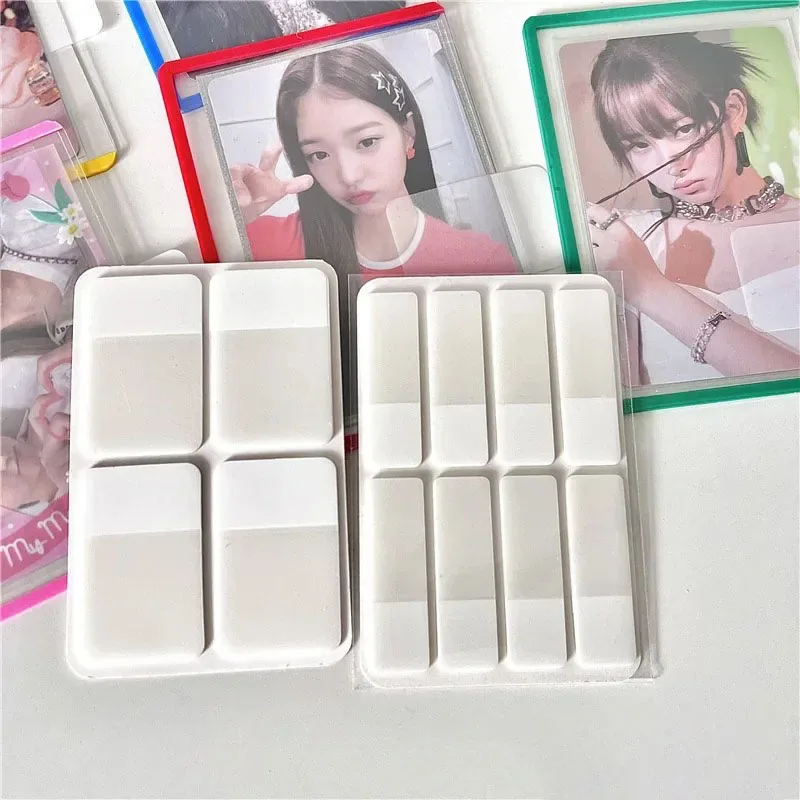 60 Pcs 120 Pcs White Index Sticker Korean Style Index Sticker for Photo Card Minimalist Label Index Sticker Student Stationery