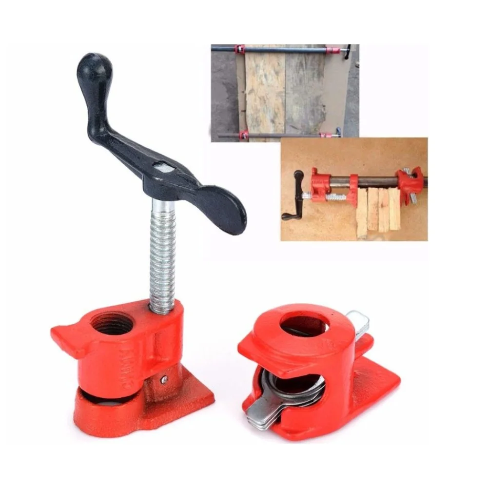 3/4 Pipe Clamp Engineered for Strength in Woodworking Metal Fabrication and Plastic Projects Requiring Secure Hold