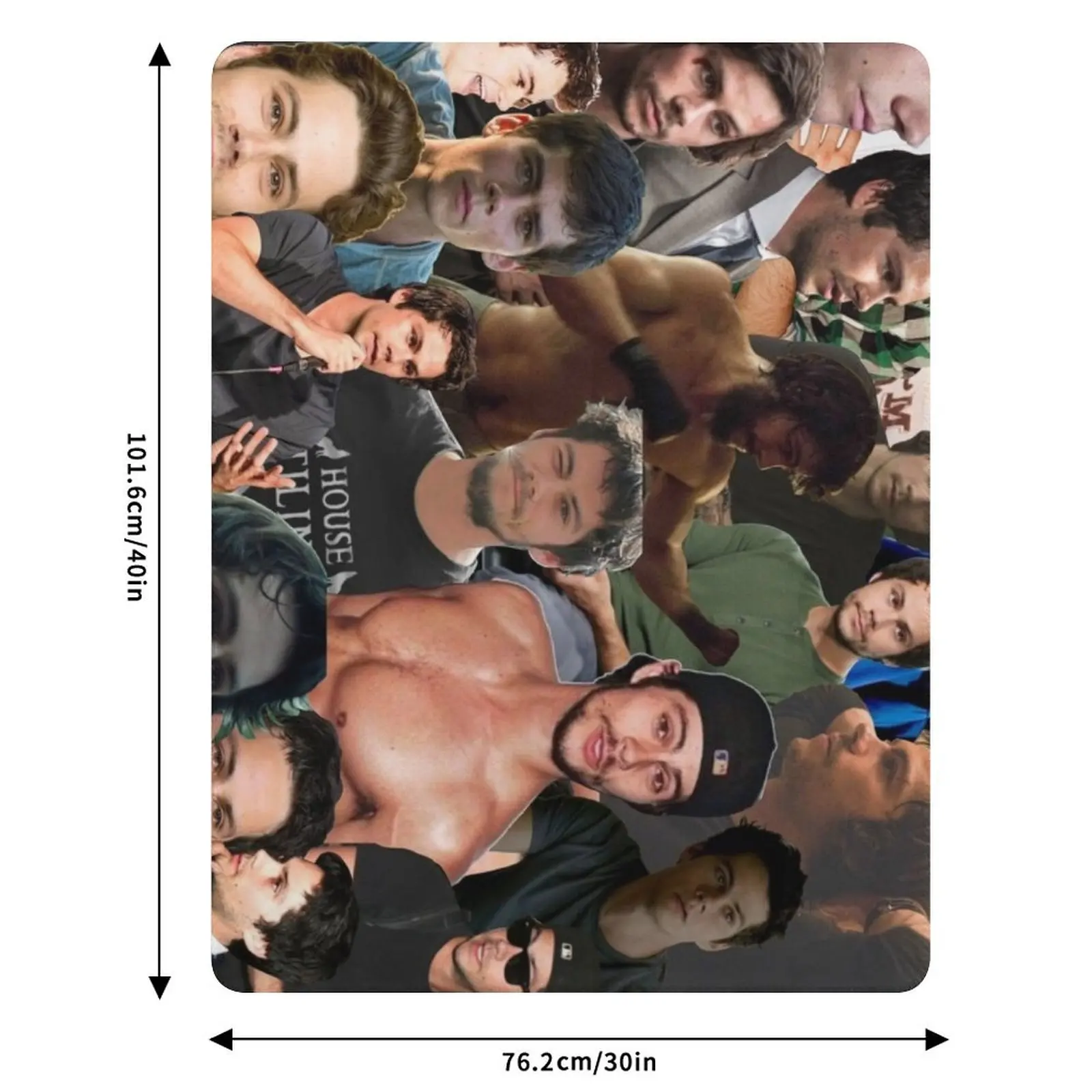 بطانية رمي مجمعة الصور من ديلان أوبراين، هدية شخصية للسفر، بطانية بياضات سرير ثقيلة #6