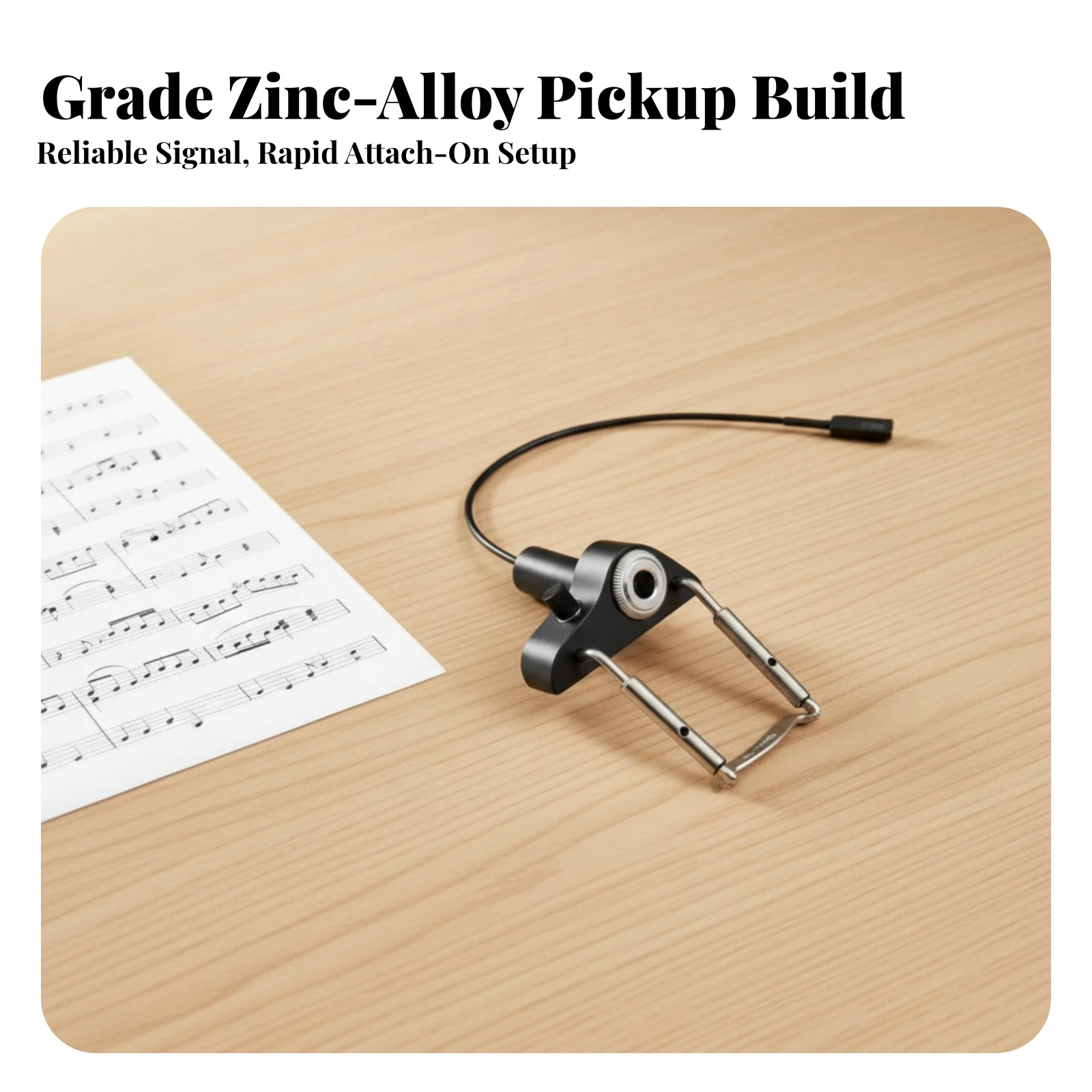 Viola Pickup True-to-Tone Viola Pickup with Volume Control Instrument Accessory High-Fidelity Electronics Adjustable