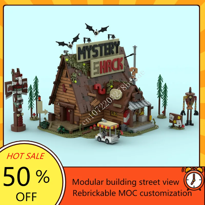 3874PCS Il Mistero Shack Modulare MOC Creativo vista stradale Modello Building Blocks Architettura Educazione FAI DA TE Assemblaggio Giocattoli Regali