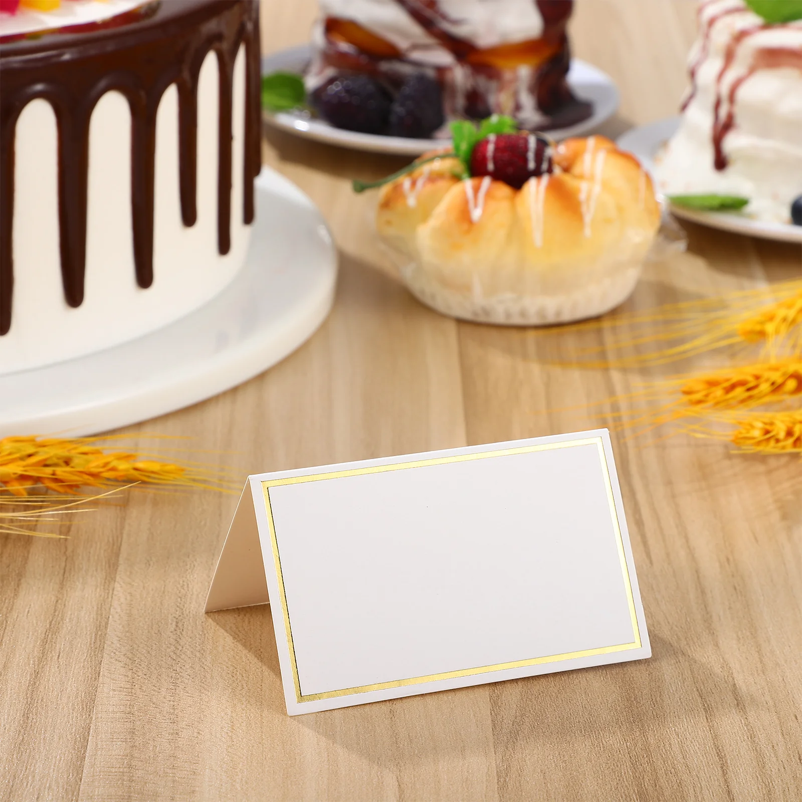 40 Uds. Diseño de asiento de tarjeta de lugar con nombre de mesa de fiesta para cena, banquete, boda de papel