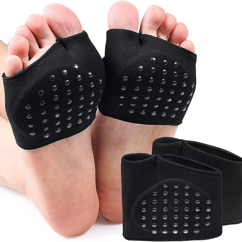 

Metatarsal Sleeve Pad Anti-Slip with Gel Pad Ball of Foot Cushion with Soft Forefoot Cushion Fabric Compression Calluses Blister