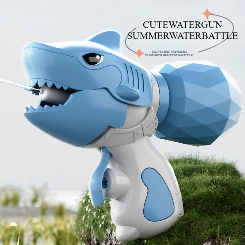 Kid Mini Shark Waterpistool Zomer Zwembad Zwemmen Strand Speelgoed Pistool Spelen Water Spatten Festival Spray Waterpistool