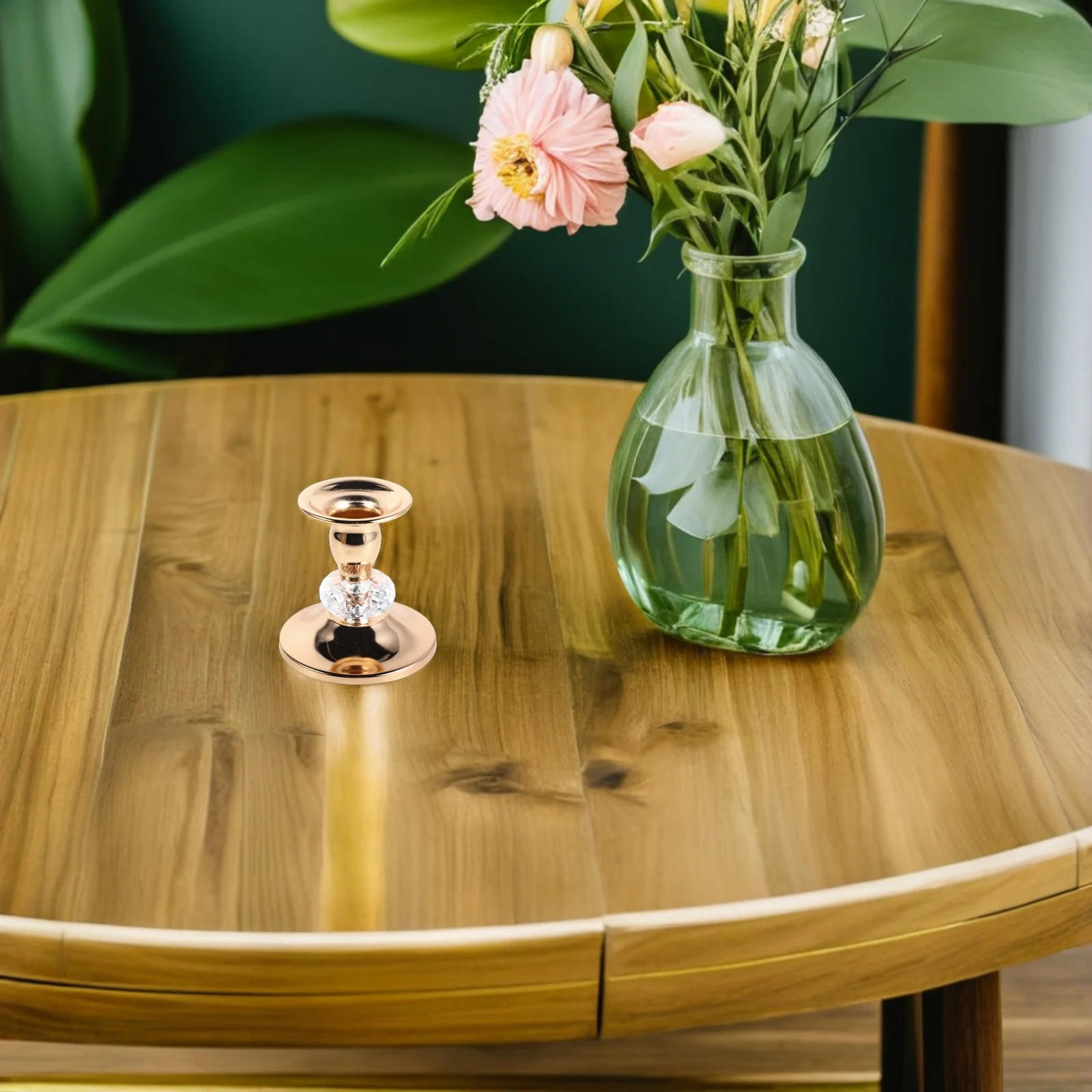 

Luxury European Style Crystal Candlestick Holders Romantic Wedding Decorations Elegant Table Centerpiece Home Accessory