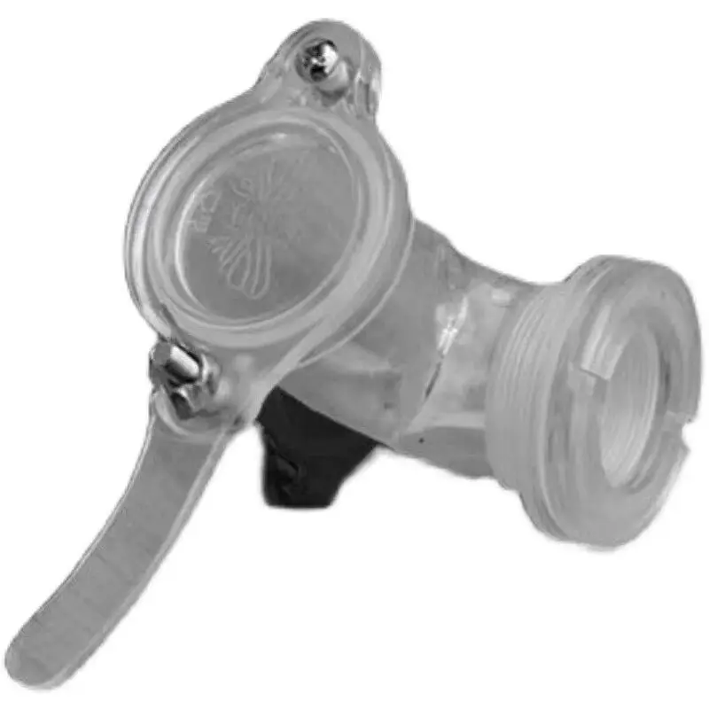 Transparent Elbow Flow Honey Mouth Stainless Steel Flow,Honey Mouth Bee King Honey Machine Special Accessories AC381