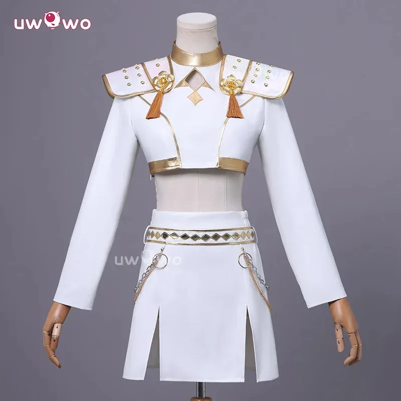 

qq28LQUWOWO Collab Series: Kpop Huntrix Zoey White Performance Cosplay XS-3XL Halloween Costume