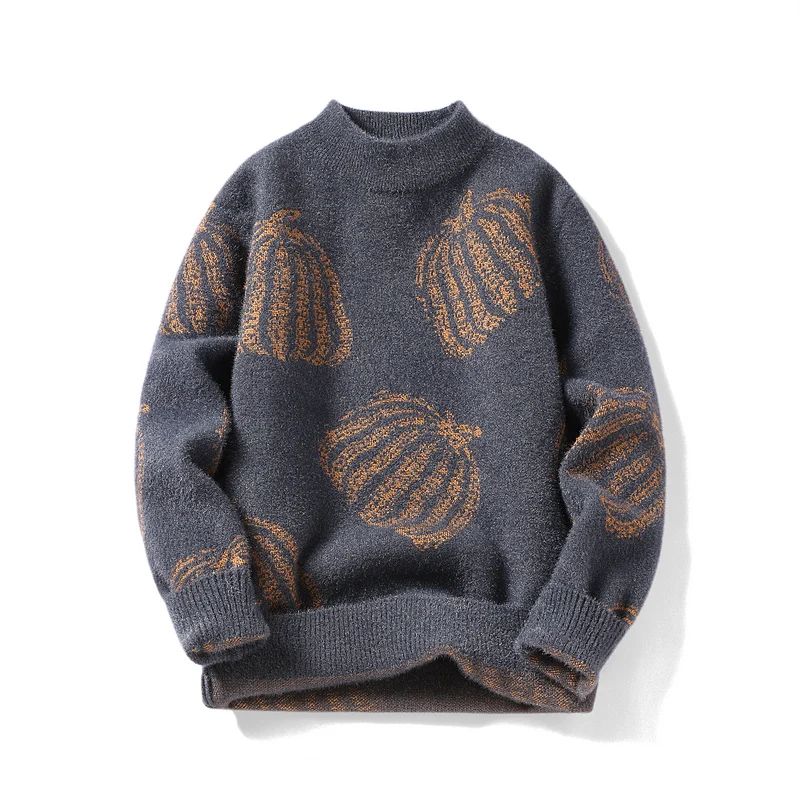 

Вязаное пальто с длинными рукавами, осенне-зимний свитер, водолазка, пуловер, толстовка, трикотаж, топы, уличная мужская повседневная одежда, джемпер