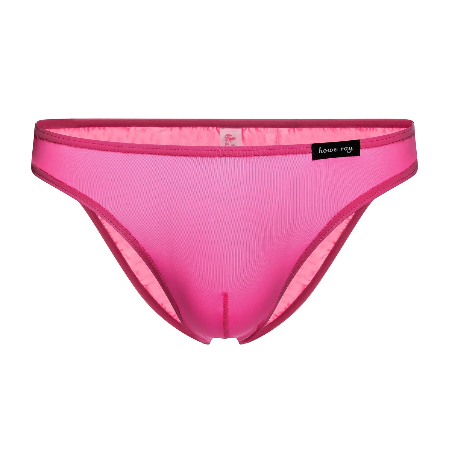 Howe Ray Semi-see-through Underwear For Men Ice Silk Sheer Sexy Briefs Low Rise Sensual Semi-transparent Men's Panties U Pouch