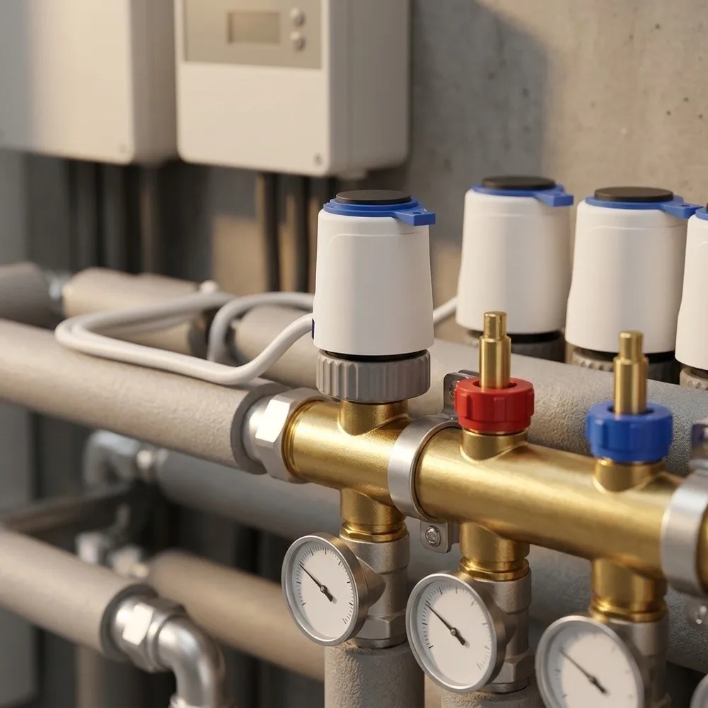 4/1Pcs AC 230V Normally Closed Electric Thermal Actuator For Underfloor Heating TRV Thermostatic Radiator Valve