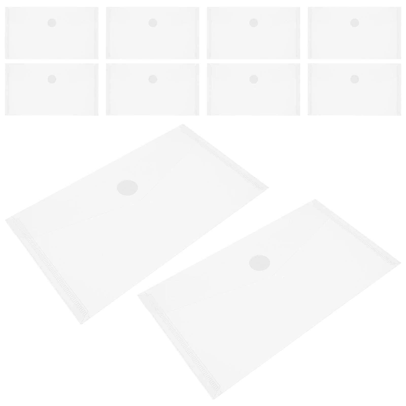 

40pcs Cash Bag Clear Plastic Banknote Storage Reusable Deposit Pouch File Folder Money Envelope Wallet Holder Document