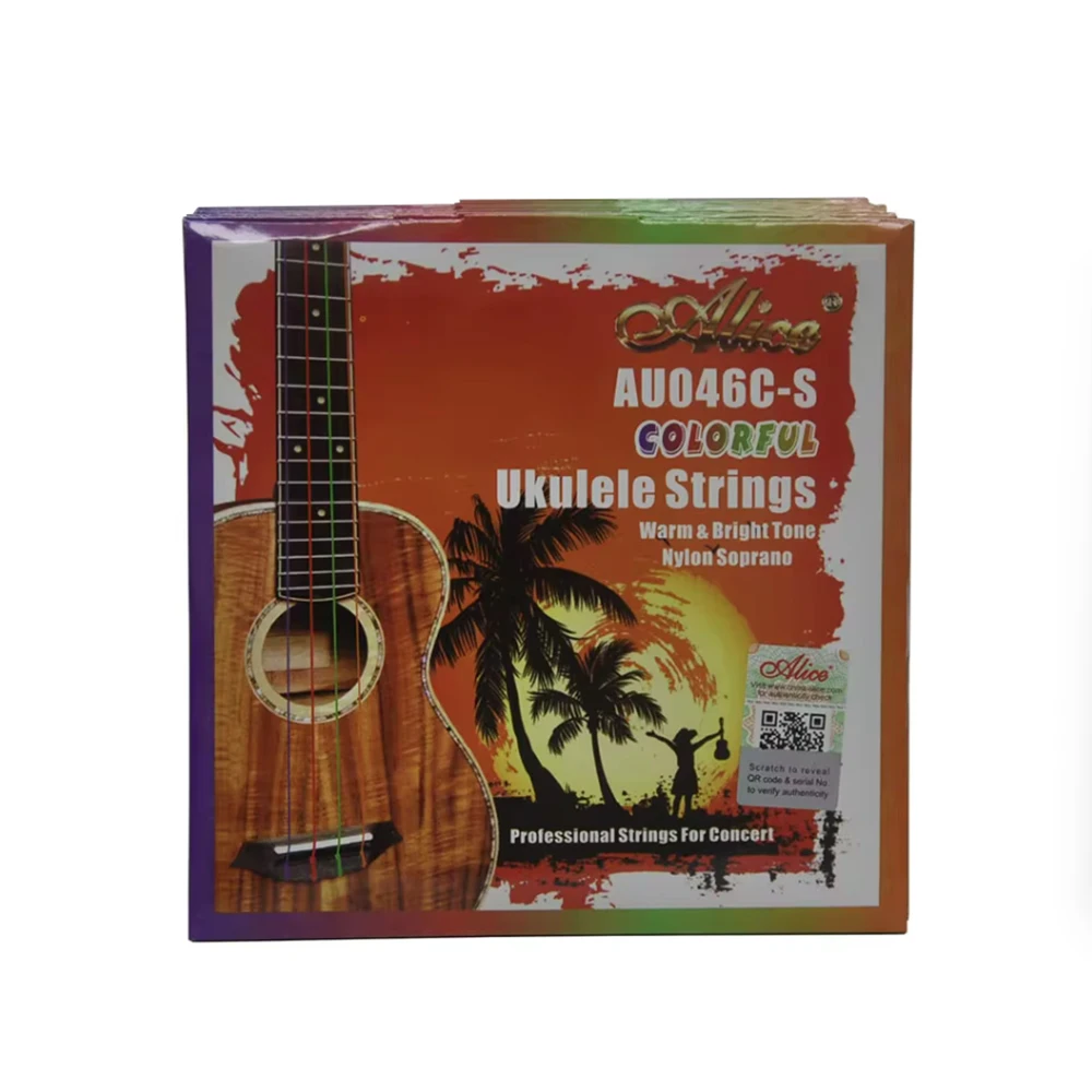 

10Sets Alice Ukulele Treble Strings Modified Colorful Nylon AECG AU046C-S