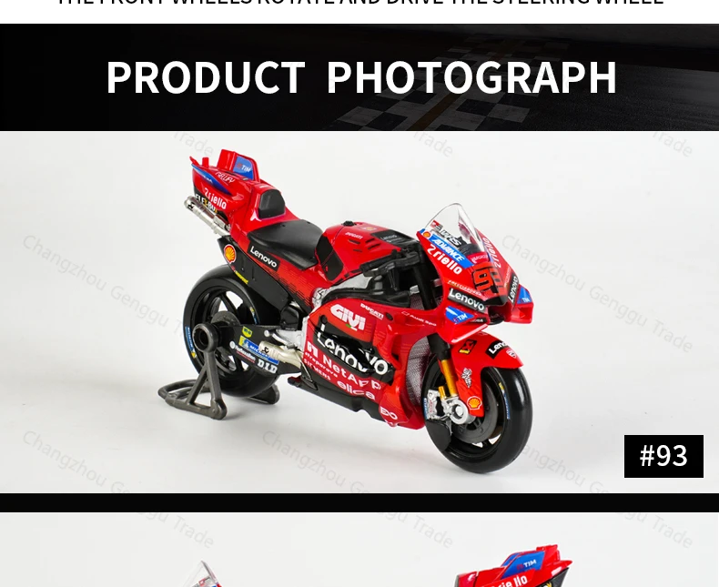 Maisto 1:18 2025 Ducati Lenovo Team Marc Marquez Racing Moto GP Repsol Team Druckguss-Fahrzeuge Sammlerstück Motorrad-Modell Spielzeug – Detail 5