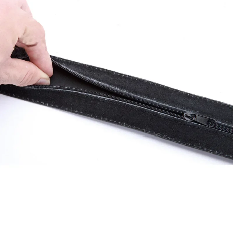 125cm Hidden Cash Anti-Theft Belt Daily Travel PU Leather Waist Bag Men Women Zipper Belt