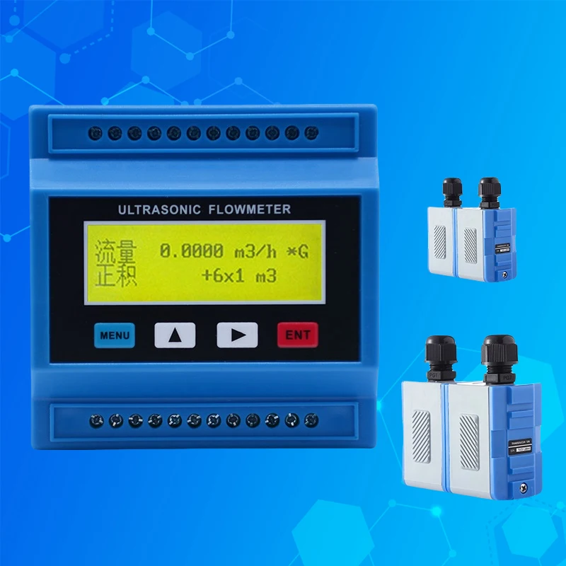 Medidor de calor con caudalímetro ultrasónico Modular, precio del transductor de flujo con abrazadera, TM-1 y CT-1, DN50-DN700 TUF-2000M