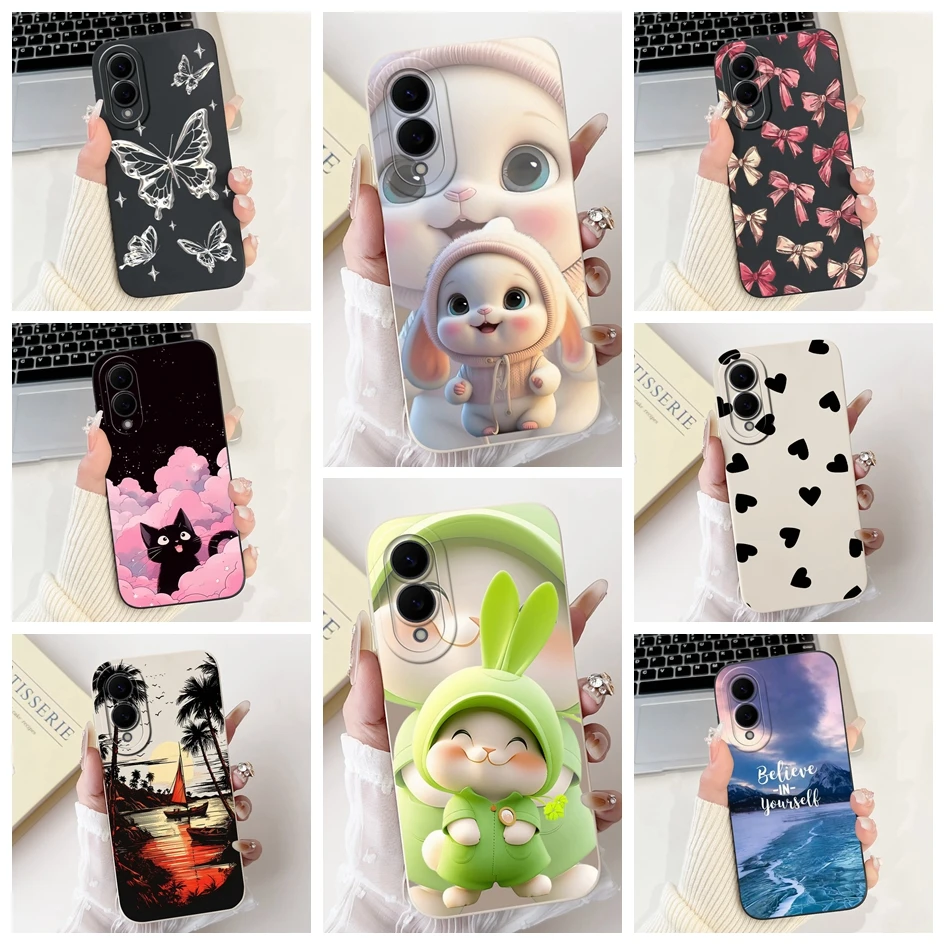 Stoßfest Abdeckung Für Samsung Galaxy S25 Rand Telefon Fall Neue Reizende Cartoon Weiche TPU Stoßstange Für Samsung S25 Ultra S25 + S25 Coque