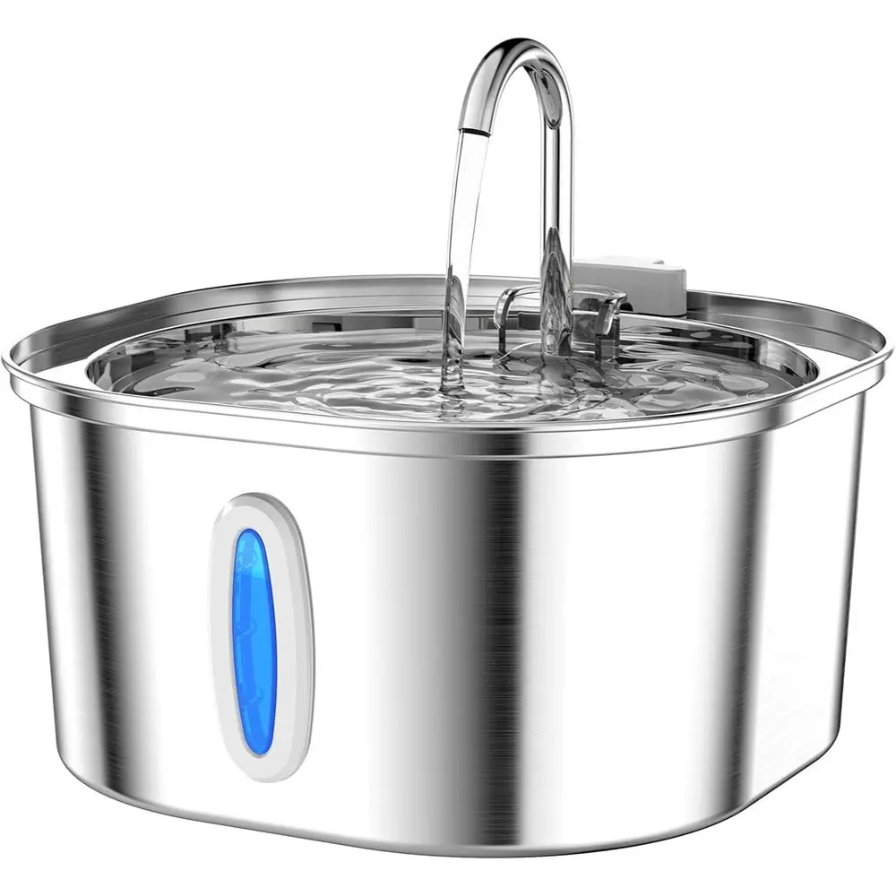 

3.2L/108oz Cat Water Dispenser with Ultra-Quiet Pump and Water-Level Window, Dishwasher Safe for Pets