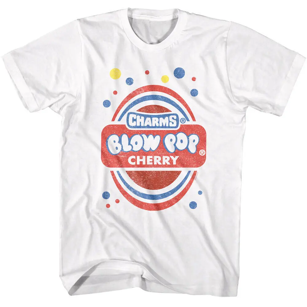 Charms Blow Pop Cherry Men'S T Shirt Candy Wrapper Nostalgia Lollipops Tootsie