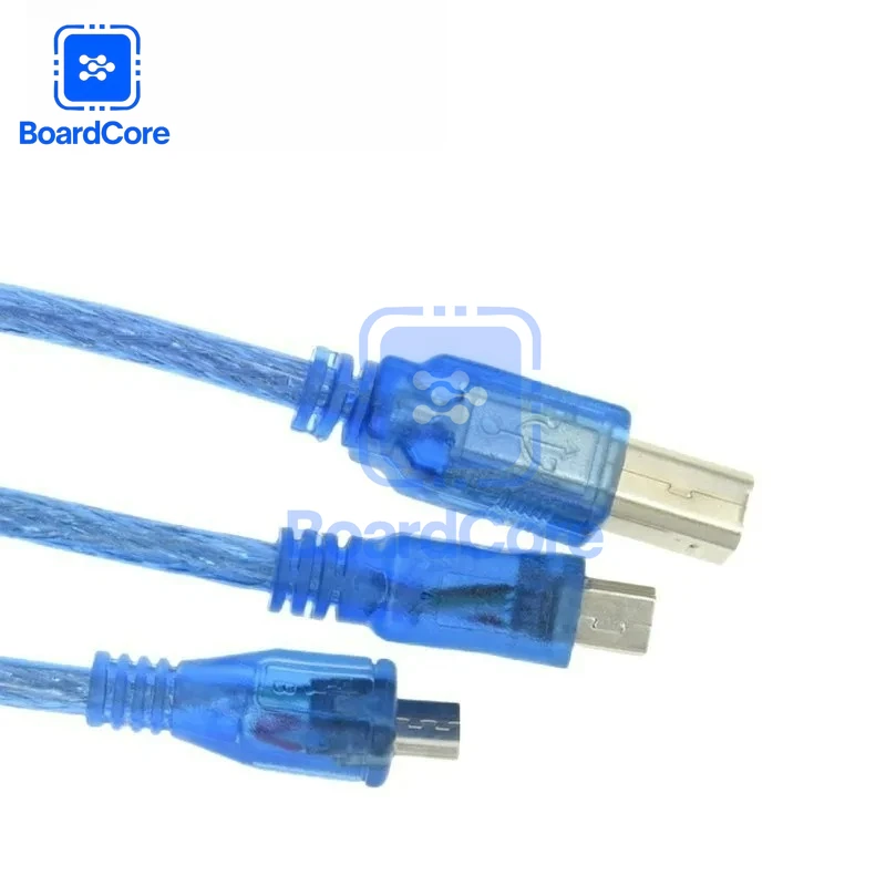 1/3pcs USB 2.0 Printer Cable 30cm for Aarduno 2560 Due Por Micro Mini USB To UNO/MICRO DUE/MINI NANO/TYPE-C