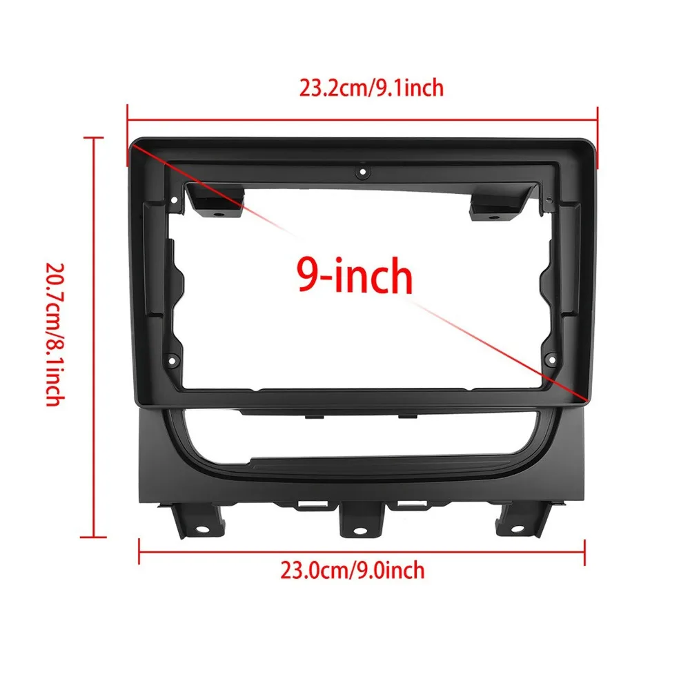 For FIAT STRADA 2012-2016 9 Inch Car Stereo Radio Fascia Frame Dashboard Panel Trim Kit 2DIN Navigation Bezel