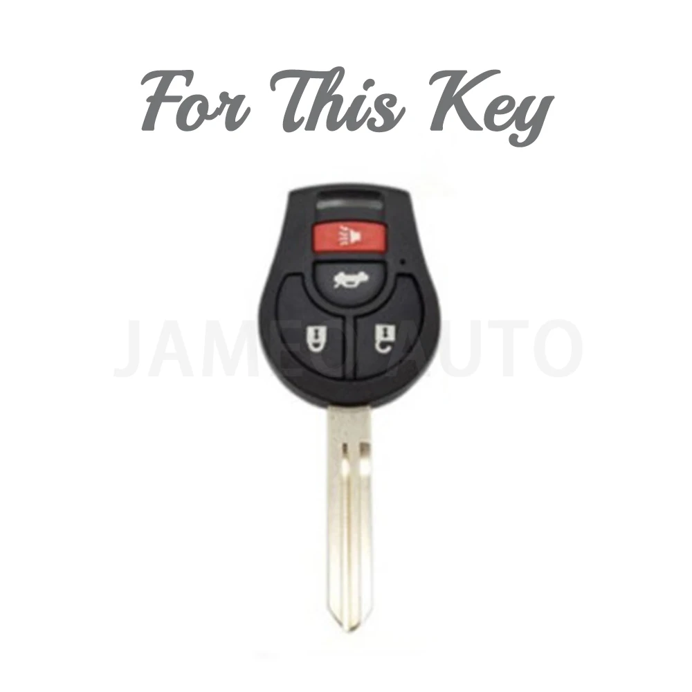 For Nissan Sylphy Cube Juke Rogue Micra Qashqai Altima Maxima Sentra Versa 4 Buttons Remote Car Key Shell Case