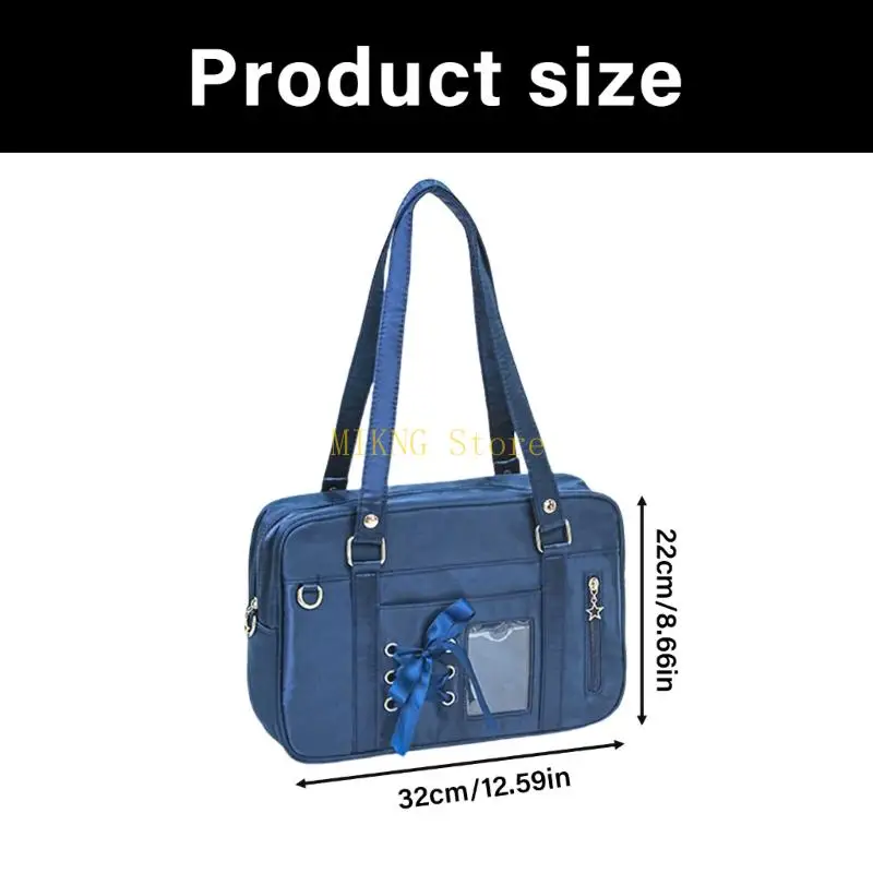 日本のスタイルitabag素敵なショルダーバッグレーシングクロスボディバッグ毎日のためのクリアメッセンジャーバッグ