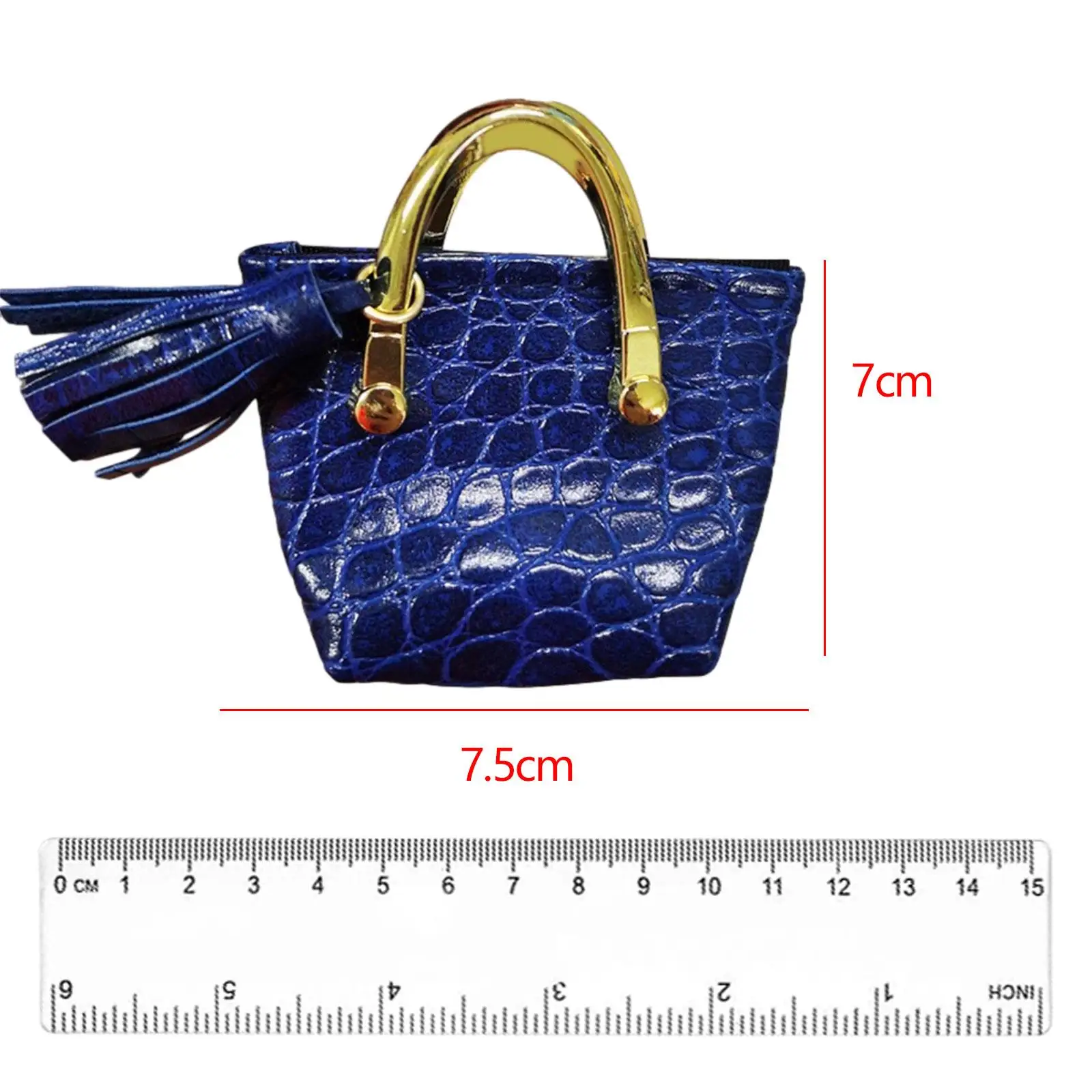 Bolso de mano con figuras a escala 1:6, bolso de mano en miniatura de cuero PU, decoración de escena de simulación, bolso de moda de soldado para mujer de 12 ", accesorios para muñecas