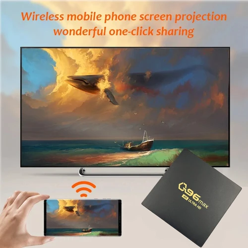 Imagen 2 del producto Q96 MAX tv box Android 14 Allwinner H313 Quad Core HD Set Top Box reproductor multimedia H. 265 8GB WiFi 4K Home Theaters Iptv TV box