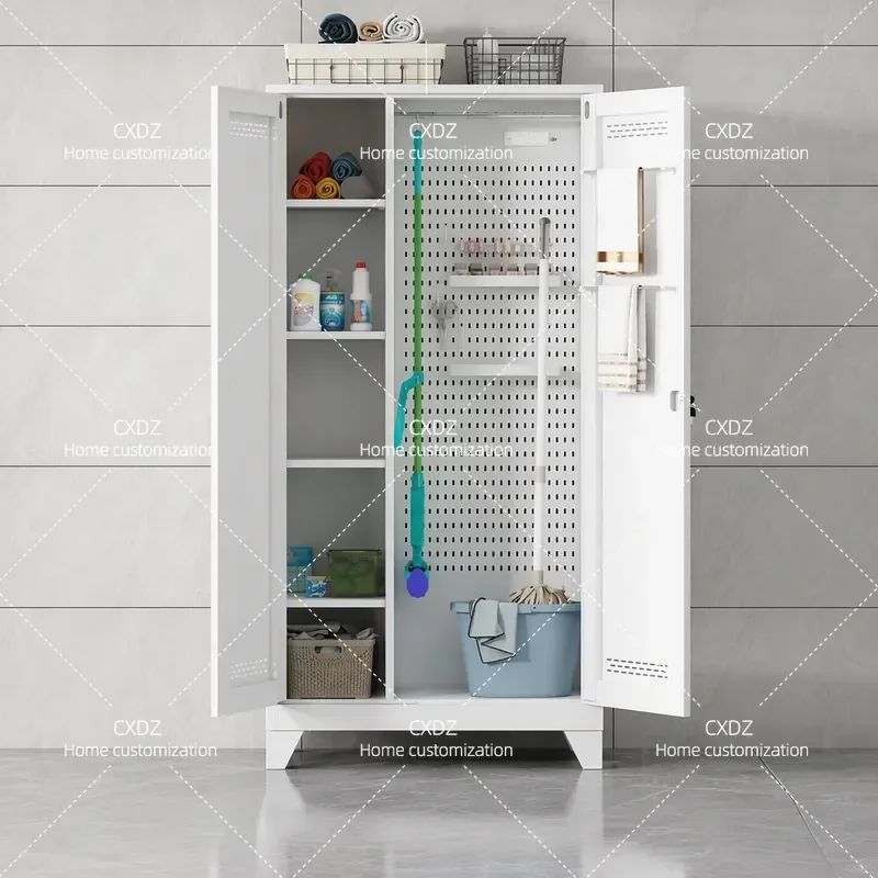 Hotel Cleaning Cabinet Housekeeping Cleaning Cabinet Balcony Hole Board Locker Home Classroom Mop Tool Storage Cabinet