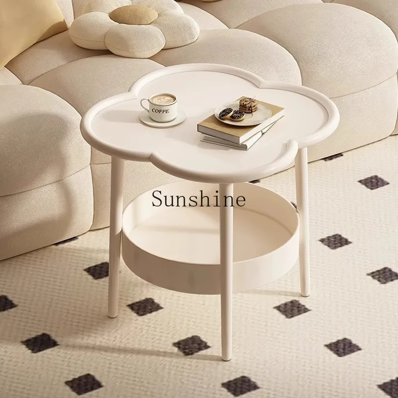 

Sofa small coffee table side cabinet mobile shelf small round table