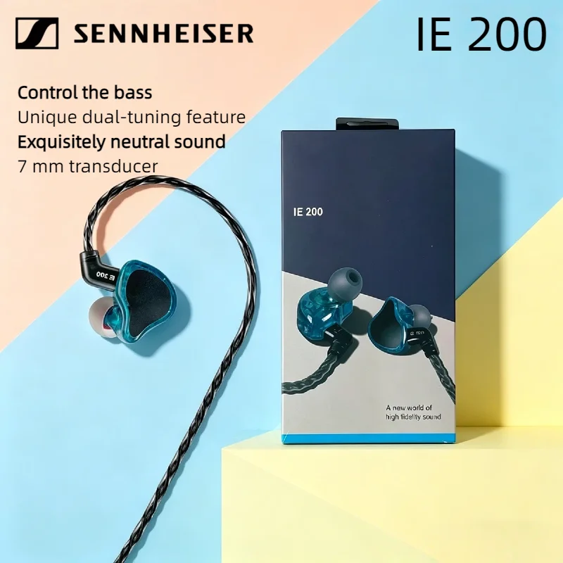 2026 Sennheiser IE 200 Consumer Audio In-Ear Audiophile Headphones - TrueResponse Transducers for Neutral Sound Bass Impactful