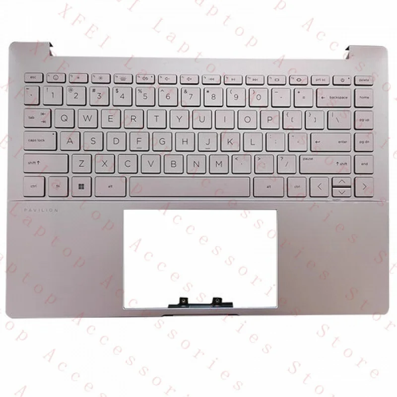 

F N10399-001 Palmrest for HP Pavilion 14-EH 14-EH1000 TPN-W154 Keyboard Pink US