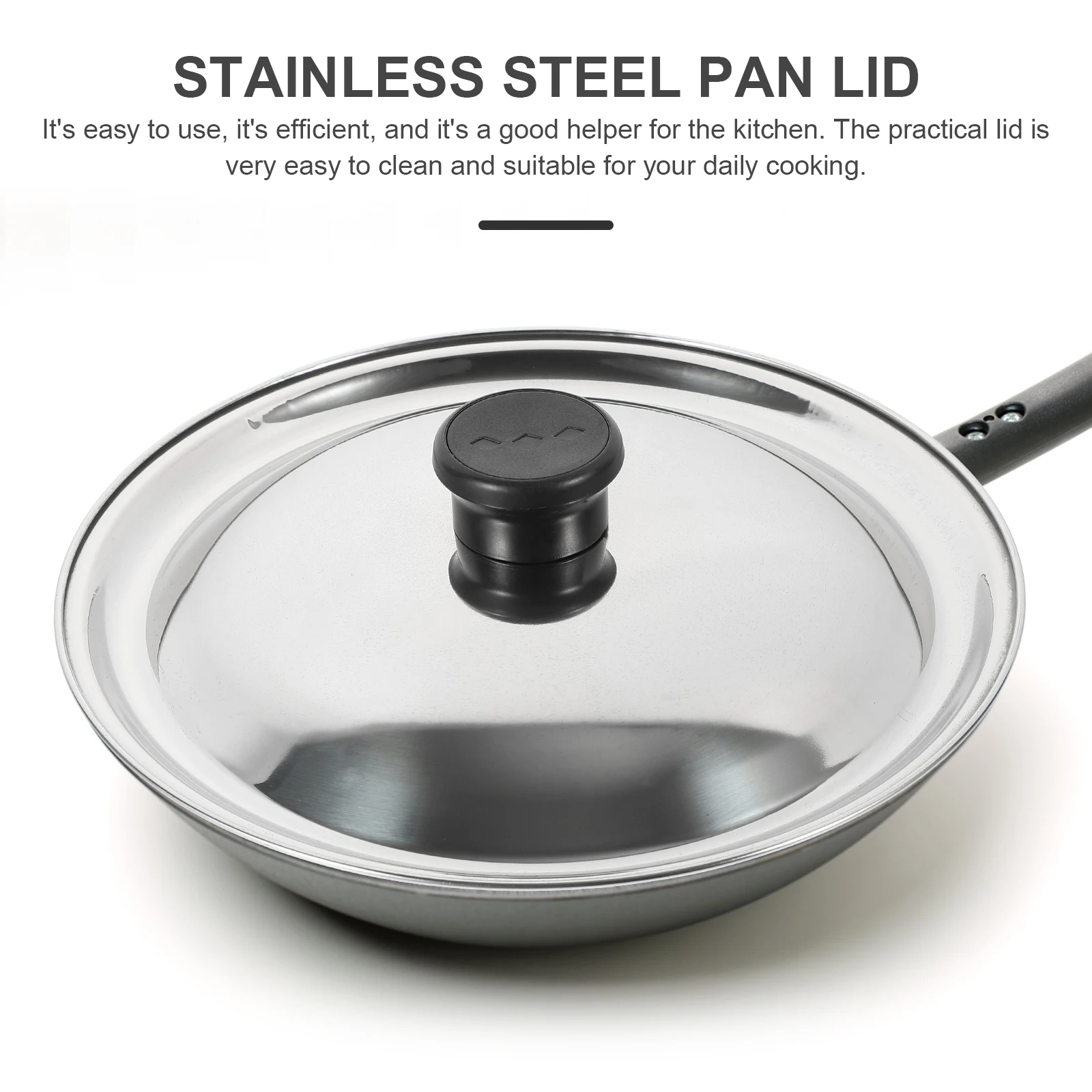 

Stainless Steel Universal Pan Lid Pot Cover Frying Pan Lid Heat Resistant Oil Splatter Guard For Home Hotel Kitchen