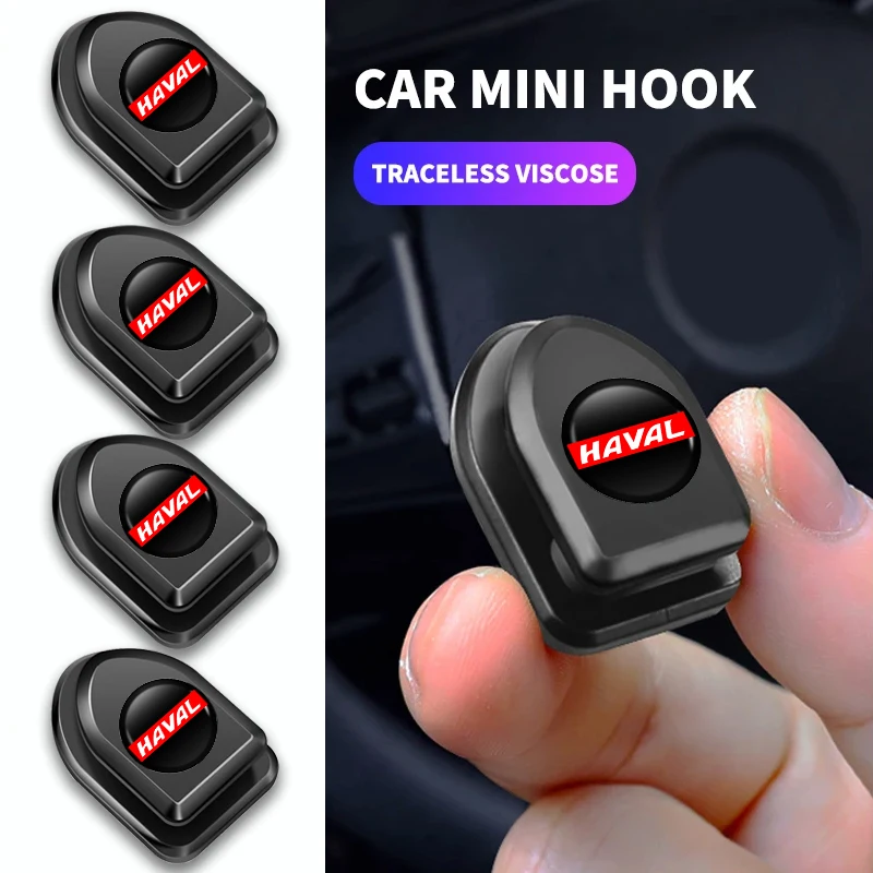 2/4pcs Car Accessories Hooks Cable Key Storage Holder For Great Wall Haval F7 H6 H2 H3 H5 H7 H8 H9 M4 F7X F7H H2S Jolion